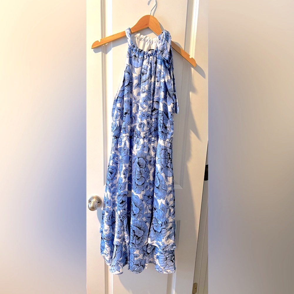 Ann Taylor blue flowered sundress. Size 12. Sleeveless